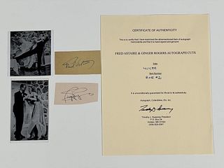 Fred Astaire & Ginger Rogers Autographs