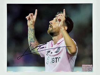 Lionel Messi Autographed/ Signed Photograph