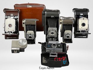 Assortment of Vintage Polaroid Land Cameras