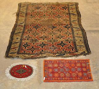 Oriental Rug Together With Two Small Mats