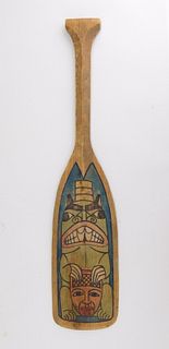 North west coast wood paddle