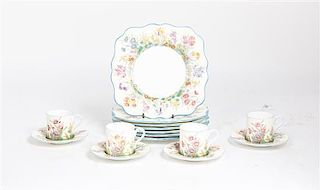 A Partial Wedgwood Tea Set, Diameter of plates 9 inches.
