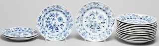 15 Meissen "Blue Onion" Plates