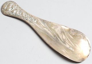 Sterling Silver Repousse Shoe Horn