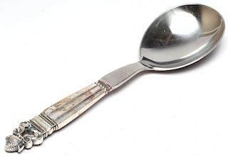 Georg Jensen Sterling Silver "Acorn" Serving Spoon