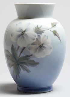 Royal Copenhagen Floral Porcelain Vase