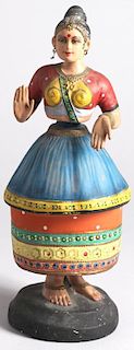 Vintage Indian Classical Dancer Bobble Doll