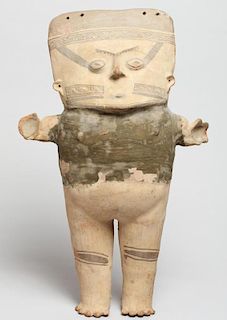 Tall Pre-Columbian Style Standing Female Figure