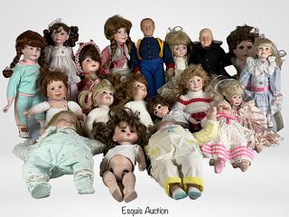 Collection of Porcelain Dolls- John Wayne, WC Fiel