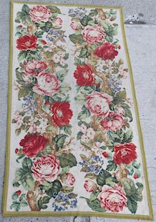 Vintage Needlepoint Embroidery Table Runner