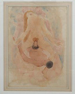 Auguste Rodin - Untitled Watercolor