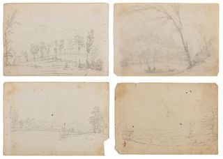 VALLEY OF VIRGINIA SCENIC SKETCHES / STUDIES, LOT OF FOUR 