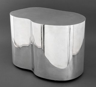 Karl Springer Modern Custom Mirrored End Table