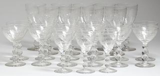 23 Crystal Stemware Glasses