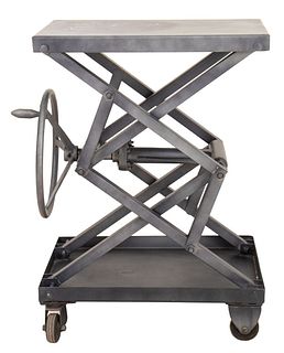 Restoration Hardware Industrial Style Side Table