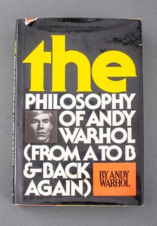 Signed "The Philosophy of Andy Warhol" 1st Edition