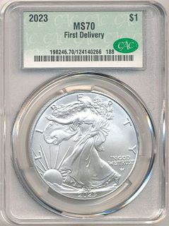 2023 American Silver Eagle CAC MS70 First Delivery