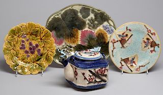 4 Pieces Antique English Ceramics, incl. Aesthetic