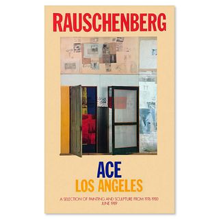 Robert Rauschenberg (1925-2008), Vintage Poster (38" x 60") from 1989 with Letter of Authenticity.