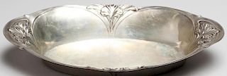 German .800 Silver Art Nouveau Bread Basket