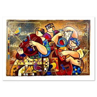 Dorit Levi, "Salsa Fun" Limited Edition Serigraph, Hand Signed and Numbered with Letter of Authenticity.