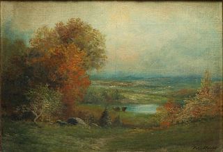 Signed Earl Stouter- Landscape Oil on Canvas