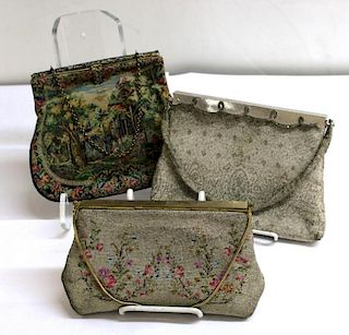 3 Vintage 1950s Evening Bags