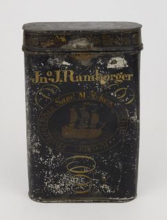 19thc. Toleware cannister