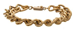 14kt Yellow Gold Link Bracelet, L 7.5" 28.7g