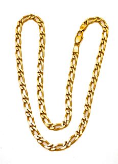 Italian 14kt Yellow Gold Neck Chain, L 19" 30.4g