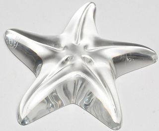 Baccarat Colorless Crystal Starfish Paperweight