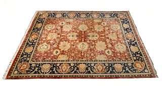 Agra Handwoven Wool Carpet W 9' 11'' L 13' 11''