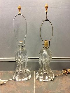 Midcentury Pair of Murano? Glass Lamps.
