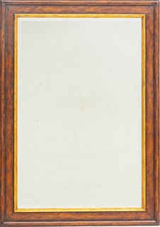 Gilt Wood Wall Hanging Mirror, H 48" W 34"