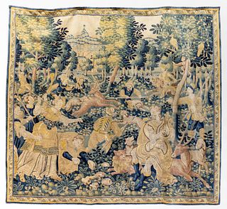 Flemish Tapestry, Early 17th Century, Orpheus And The Maenades, H 8' W 9'