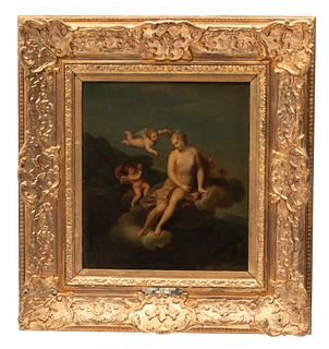Manner Of Adriaan Van Der Werff (Dutch, 1659-1722) Oil On Wood Panel Ca. 1840-1880, Venus, H 15" W 12.5"