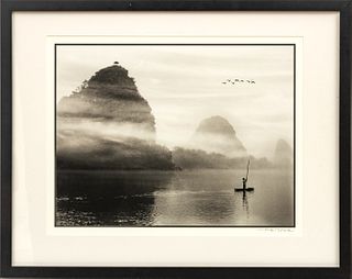 Monte Nagler (American, B. 1939) Inkjet Photograph, 2007, Guilin Morning, H 15.5" W 20.25"