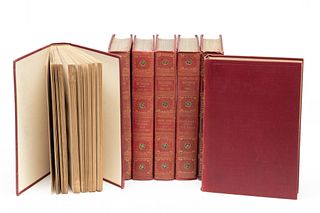 Rudyard Kipling (British, 1865-1936) Book Grouping Ca. 1900, H 8.25" W 5.5" 7 pcs