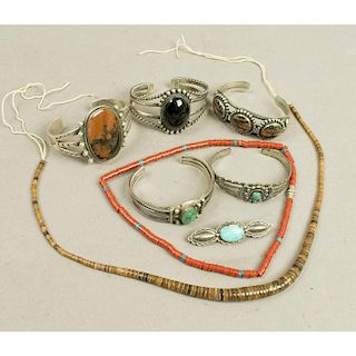 Native American Sterling Silver &  Stone Jewelry