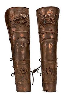 Pair of Charioteer Leg Guards Used in "Ben-Hur."