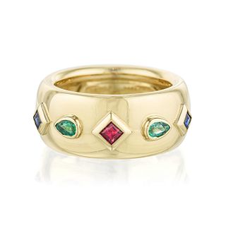 Cartier Emerald Sapphire and Ruby Ring