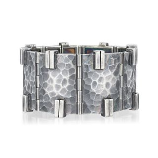 Jean Despres Wide Silver Bracelet