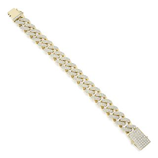 Diamond Cuban Link Gent's Bracelet