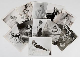 Collection of 50 Pin-Up Photos of 1940s - 1950s Film Actresses.