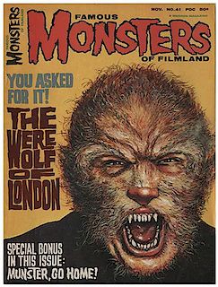 Group of Six Vintage Monster and Screen Magazines.