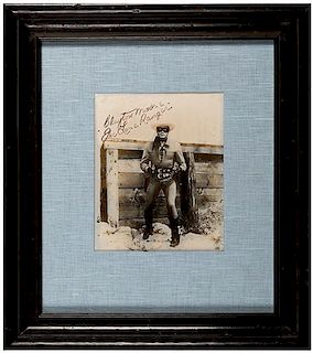 Clayton Moore/The Lone Ranger Signed Portrait Photograph.