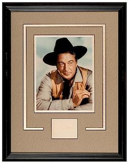 Gary Cooper Cut Signature and Vintage Photo.