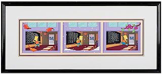 The Simpsons "Blackboard Bungle" Limited Edition Pan Cel.