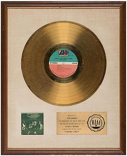 Crosby, Stills, Nash & Young (CSN&Y) Four Way Street Gold Record Award.