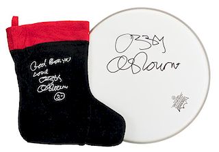 Ozzy Osbourne Pair of Signed Items.